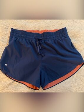Another Love Navy-Rust Reversible Athletic Shorts